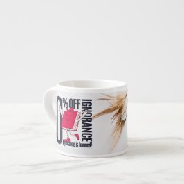 Xícara De Espresso Personagem do Livro Vermelho Caprichoso Ignorância