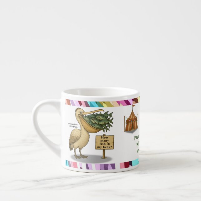 Xícara De Espresso Personalise: Pierre pelican's brilliant beak (Esquerda)