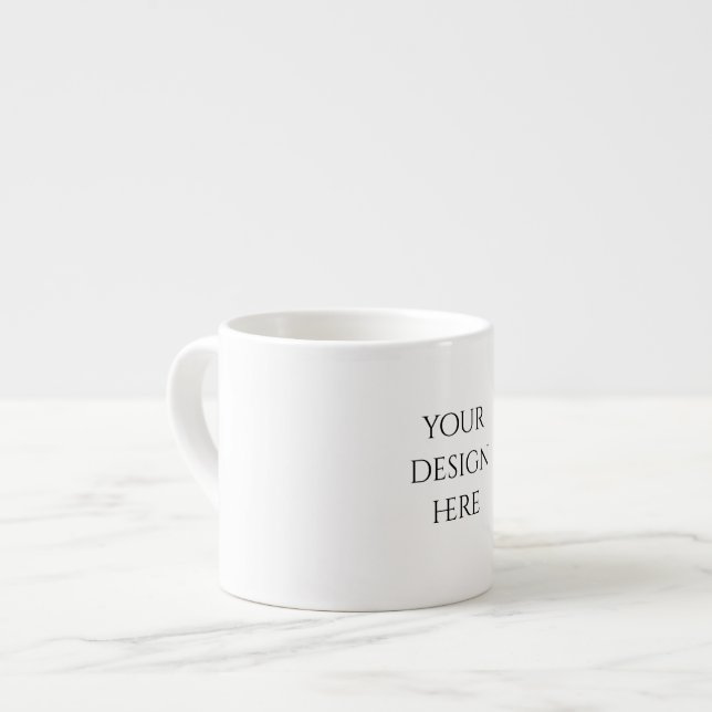 Xícara De Espresso Personalizar ou Customizar  (Frente Esquerda)