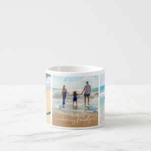 Xícara De Espresso Personalize a sua família - Colagem de Fotografias