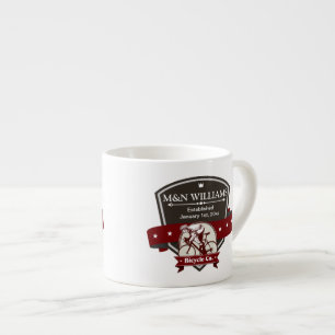 Xícara De Espresso Personalize seu logotipo de Nome Bicicleta Empresa