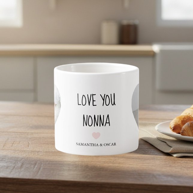 Xícara De Espresso Personalized Love You Nonna | Custom Grandma Gift (Criador carregado)