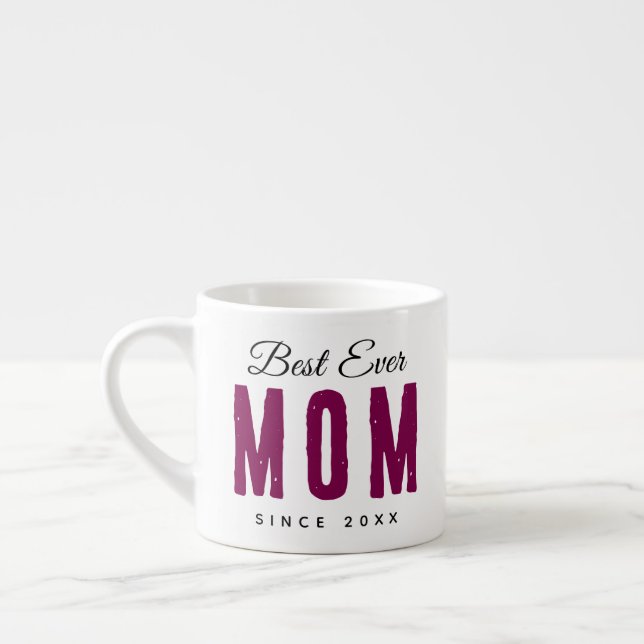 Xícara De Espresso Personalized Massage – Best Mom Ever (Esquerda)