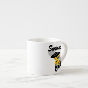 Xícara De Espresso Pintinho de natação nº 4
