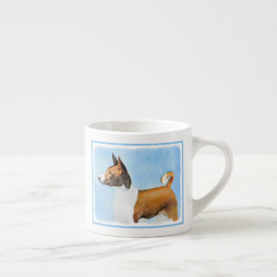 Xícara De Espresso Pintura Basenji - Arte Original Custa