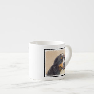 Xícara De Espresso Pintura de Cachorro de Montanha Bernese - Arte Ori