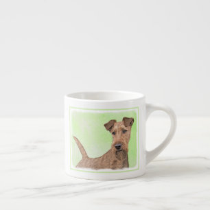 Xícara De Espresso Pintura de Terrier irlandesa - Arte de Cão Origin