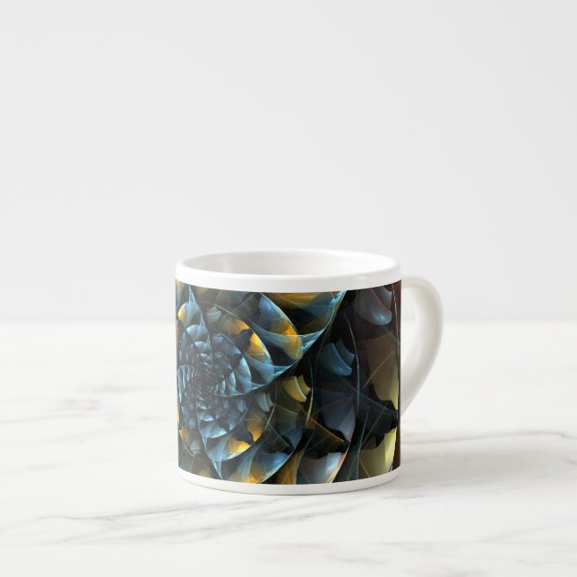 Xícara De Espresso PinWheAbstrato Art Espresso Mug (Frente Esquerda)