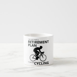 Xícara De Espresso Planejo andar de bicicleta quando me aposentar
