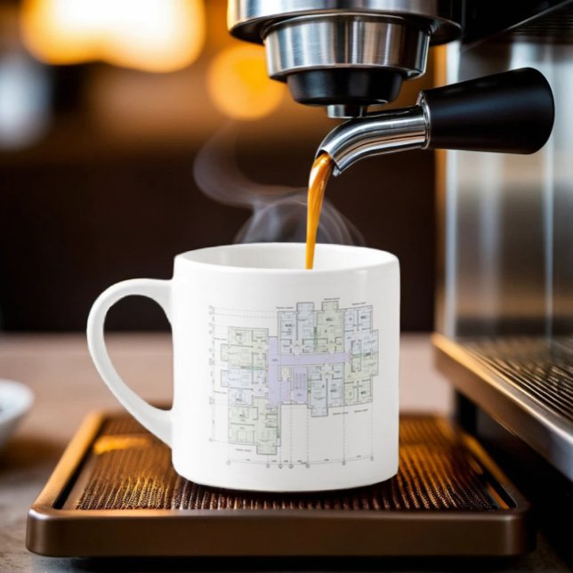Xícara De Espresso Planta Arquitetônica  (Criador carregado)