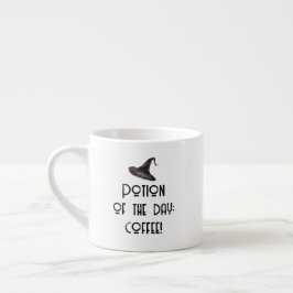Xícara De Espresso Poção do Dia das Bruxas Brancas