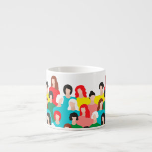 Xícara De Espresso Poder das raparigas