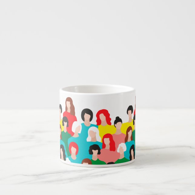 Xícara De Espresso Poder das raparigas (Frente)