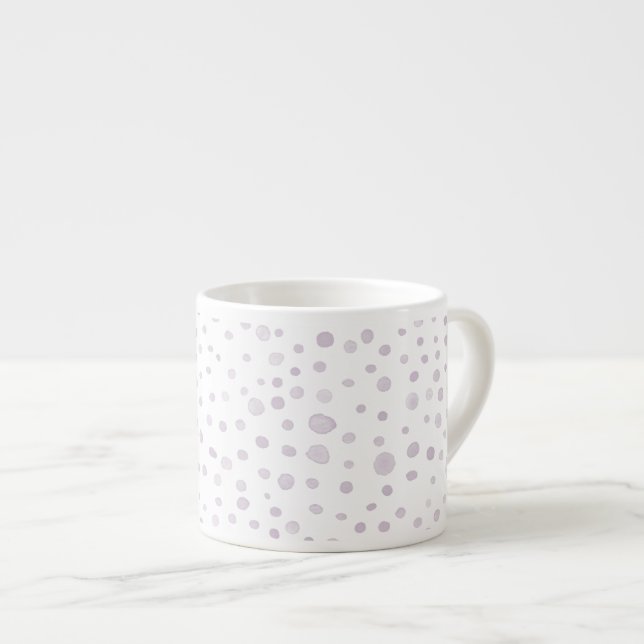 Xícara De Espresso Poeira Confetti Watercolor Pontos Espresso Mug (Frente Esquerda)