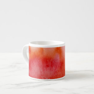 Xícara De Espresso Ponto vermelho, pintado mão abstrato da aguarela