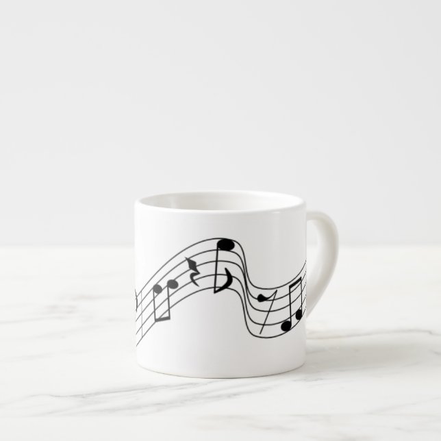 Xícara De Espresso Pontuação Voadora Espresso Mug (Frente Esquerda)