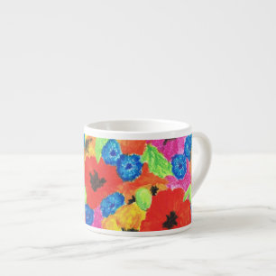 Xícara De Espresso Poppies e Cornfloresias Espresso Mug