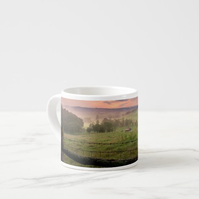 Xícara De Espresso Por do sol de Virgínia (Frente Esquerda)
