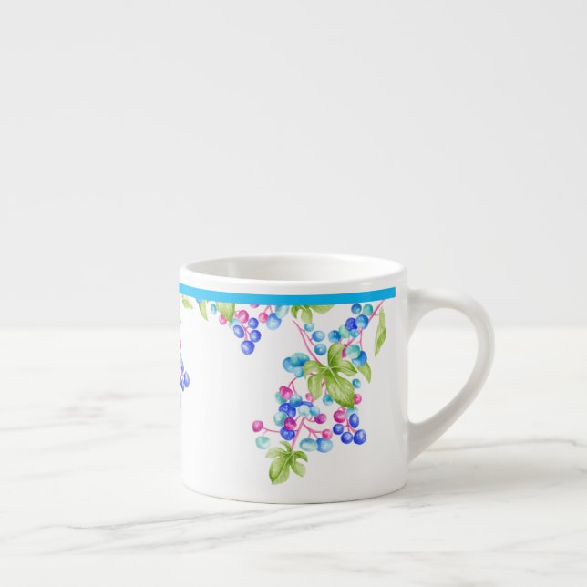 Xícara De Espresso Porcelain Berries em uma Espresso Mug (Direita)