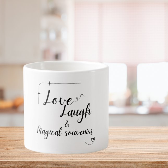 Xícara De Espresso Positividade amor White Specialty Mug (Criador carregado)