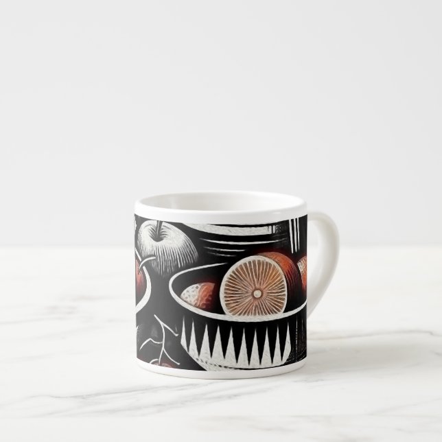 Xícara De Espresso Potência Geométrica (Frente Esquerda)
