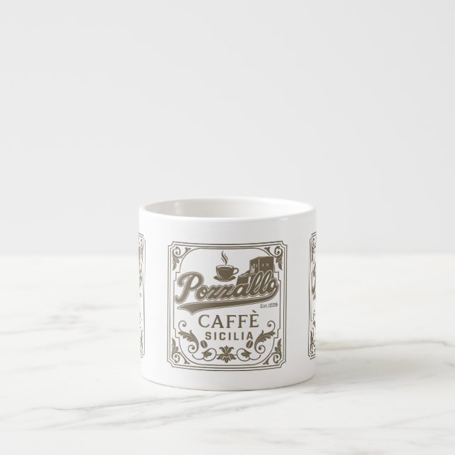 Xícara De Espresso Pozzallo Sicília (Frente)
