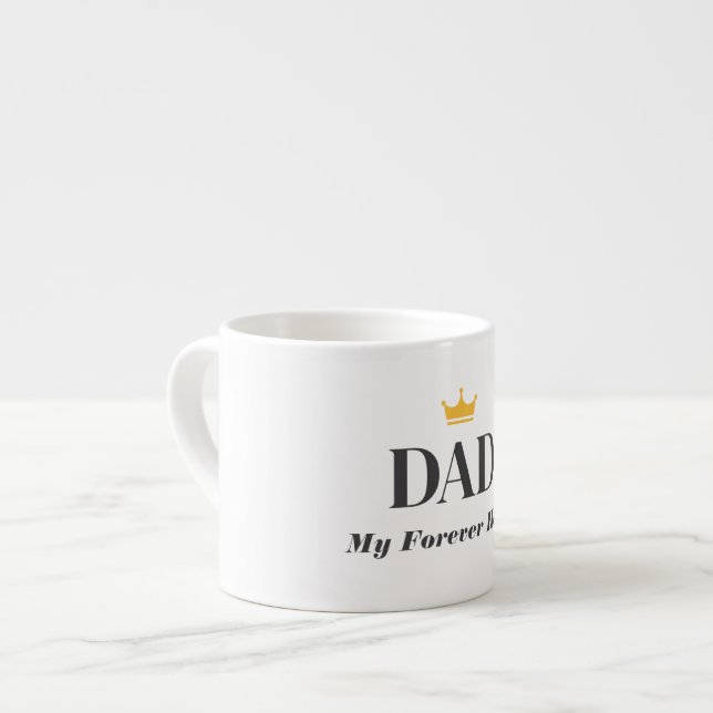 Xícara De Espresso Presente com Nome Personalizado para o Pai  (Frente Esquerda)