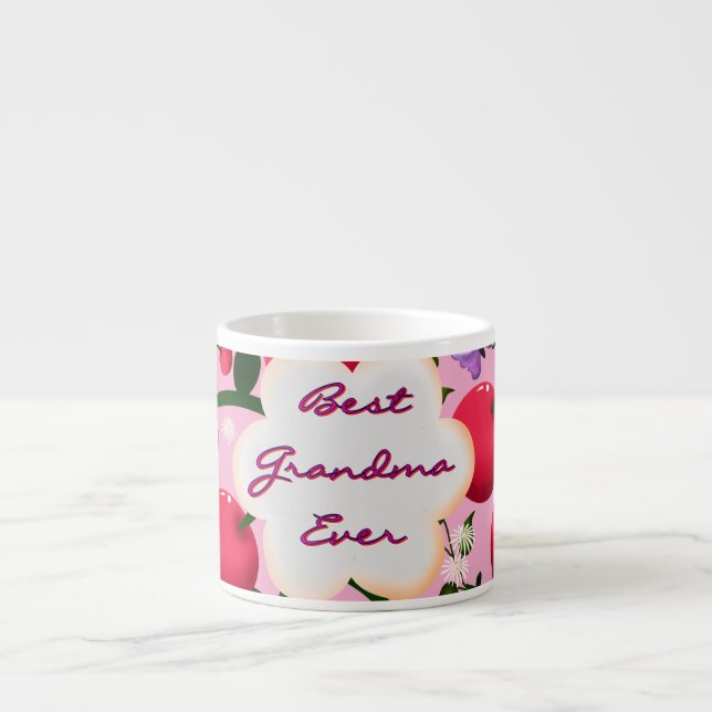 Xícara De Espresso Presente personalizado e customizado de borboleta  (Frente)