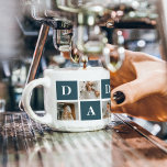 Xícara De Espresso Presentes de Pai Verde e Foto para Pais de Colagem<br><div class="desc">Uma foto moderna de pais de colagem é um presente personalizado que combina múltiplas fotos de uma figura paterna ou paterna de forma criativa e na moda. Ele envolve selecionar várias imagens significativas e organizá-las em um formato de colagem, frequentemente com designs sobrepostos ou semelhantes a grade. As fotos podem...</div>