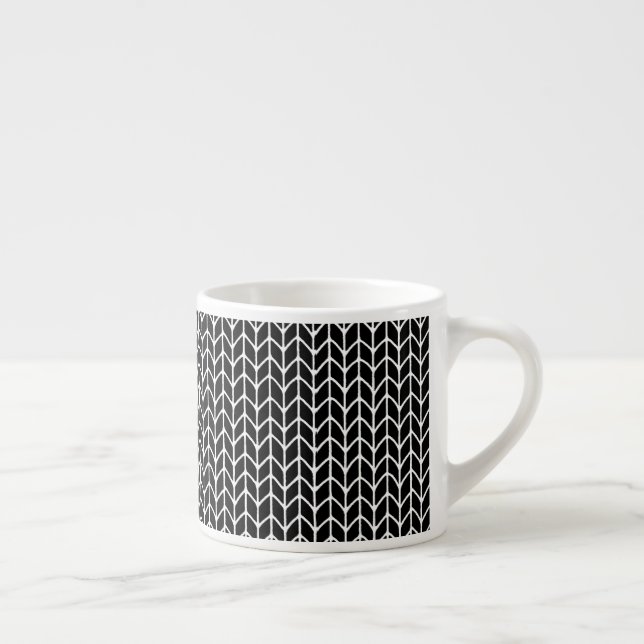 Xícara de espresso PRETA DE TRICÔ (Direita)