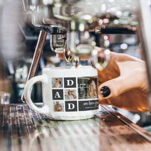 Xícara De Espresso Preto Moderno   Foto de Colagem   Melhor presente 