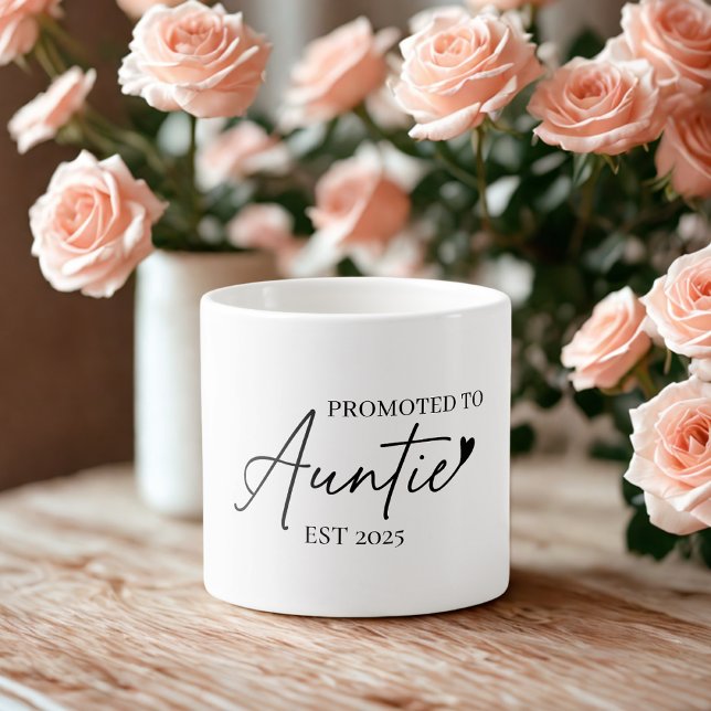 Xícara De Espresso Promovido à tia EST 2025 | Primeira Tia (Criador carregado)