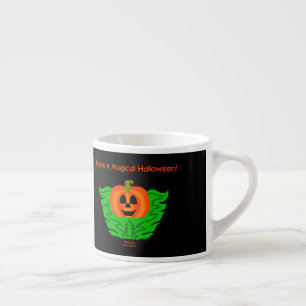 Xícara De Espresso Pumpkin Espresso Mug Mágico de Halloween
