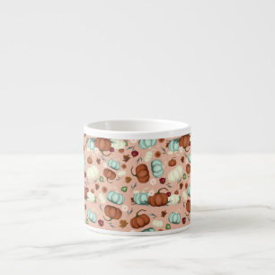 Xícara De Espresso Pumpkin Floral