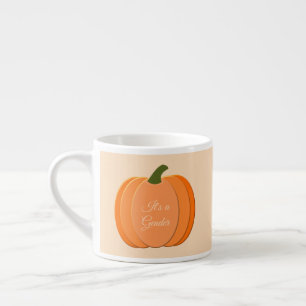 Xícara De Espresso Pumpkin Neutro De Gênero Laranja Correto