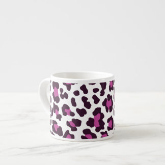 Xícara De Espresso Púrpura de Leopardo