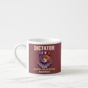 Xícara De Espresso Pursursion Agenda Engraçada Cat Design