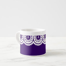 Xícara De Espresso QUALQUER COR! Cápsula branca Lace Pequena Taça de