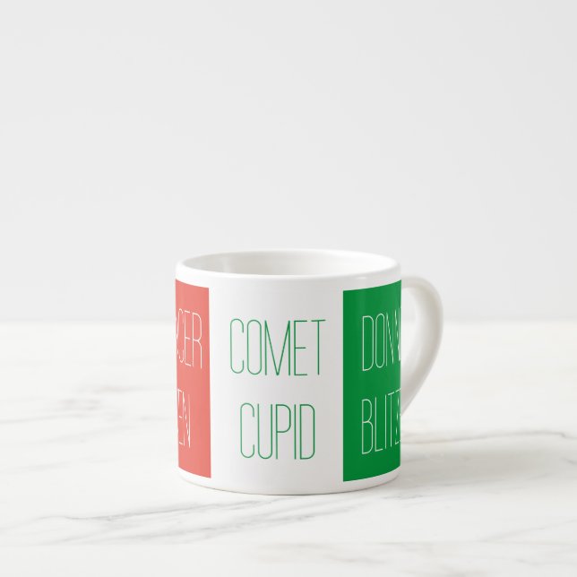 Xícara De Espresso REINDEER NOMES Espresso Cup (Frente Esquerda)