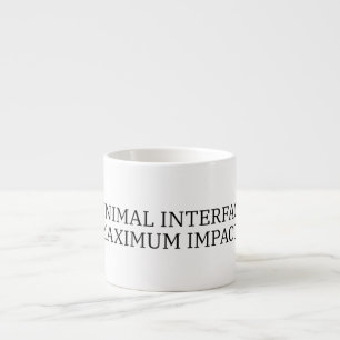 Xícara De Espresso Reinicialização Concentrada   Interface Minimalist