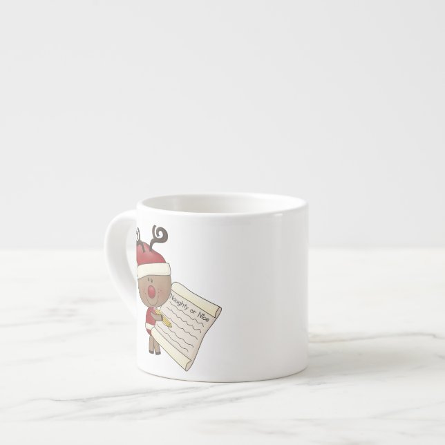 Xícara De Espresso Rena de Rudy impertinente ou NIC (Frente Esquerda)