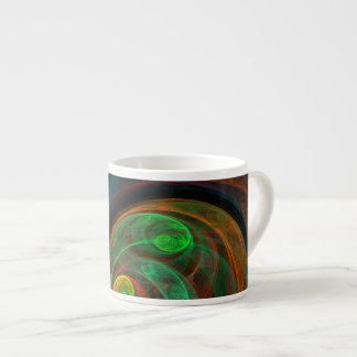 Xícara De Espresso Renascimento da Abstrato de Arte Verde Espresso Mu