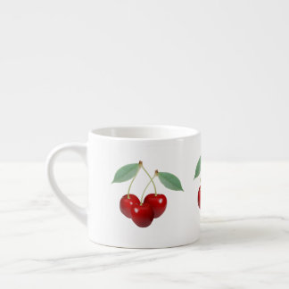 Xícara De Espresso Retro Cherries Specialty Mug