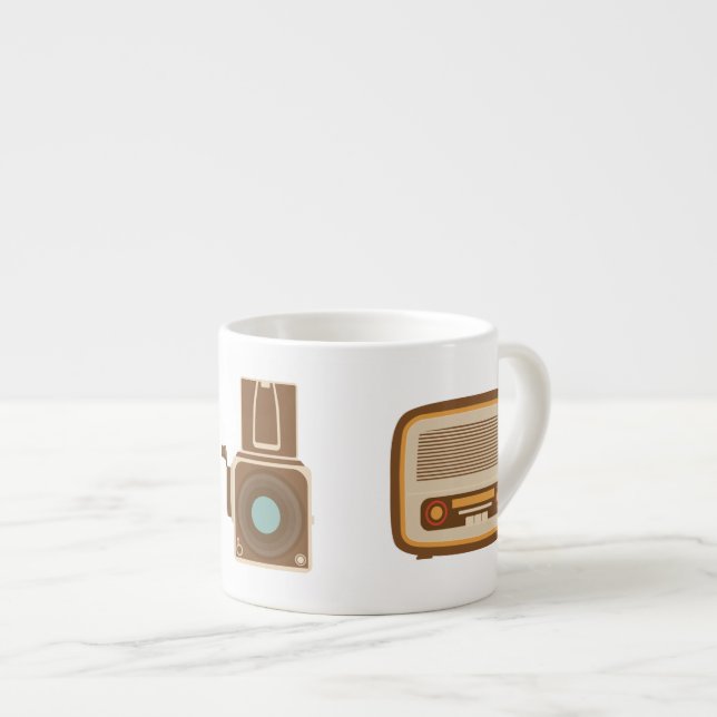 Xícara De Espresso Retro Espresso Mug (Frente Esquerda)