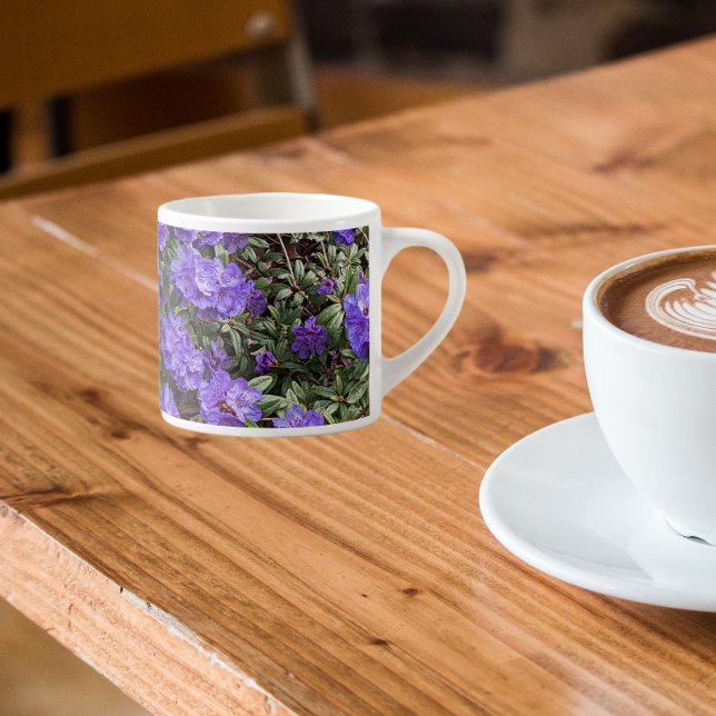 Xícara De Espresso Rhododendron Blooms Floral (In Situ)