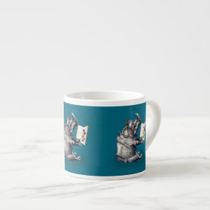 Xícara De Espresso Rinoceronte leitor adora livros