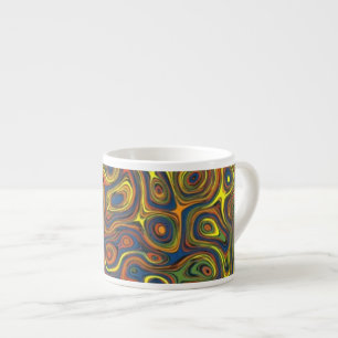 Xícara De Espresso Rochas Loucas Espresso Mug, Design Abstrato