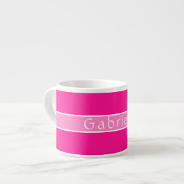 Xícara De Espresso Rosa Hot Personalizado Simples