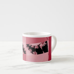Xícara De Espresso rose do jardim fractal