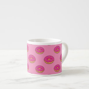 Xícara De Espresso Rosquinha de Morango com Cartoon de Sprinkles